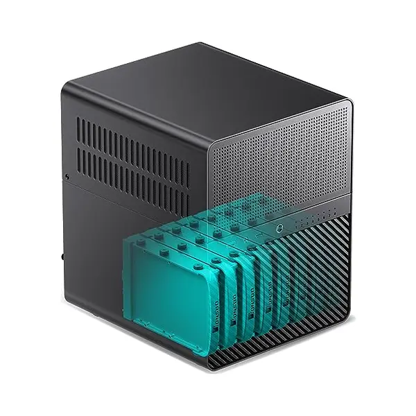 Jonsbo N3 Computergehäuse Mini Tower Schwarz thumbnail