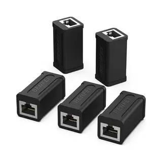 Benfei 5-Pack RJ45 Koppelstuk - Netwerk Lan Internetkabel Verlengstuk - Utp Koppelstuk