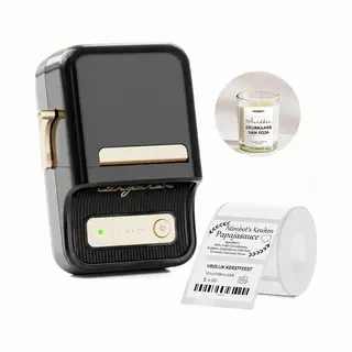 Niimbot B21 - Labelprinter - Zwart - Labelmaker - Draadloos - Lichtgewicht - Design - Direct Thermisch - 203dpi - 1200mAh - Print Breedte 25-50mm