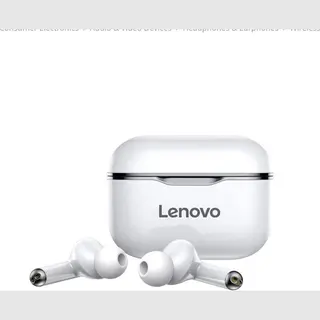 Lenovo - Earbuds - LP1s Wit
