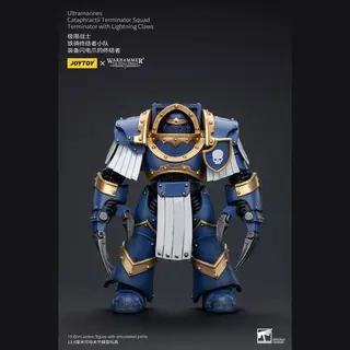Joy Toy (Cn) Warhammer The Horus Heresy Action Figure 1/18 Ultramarines Cataphractii Terminator Squad Terminator Met Lightning Claws 14 Cm Action