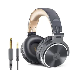 OneOdio Hoofdtelefoon Pro10 Grijs (passieve Ruisonderdrukking, Bedraad), Koptelefoon, Grijs