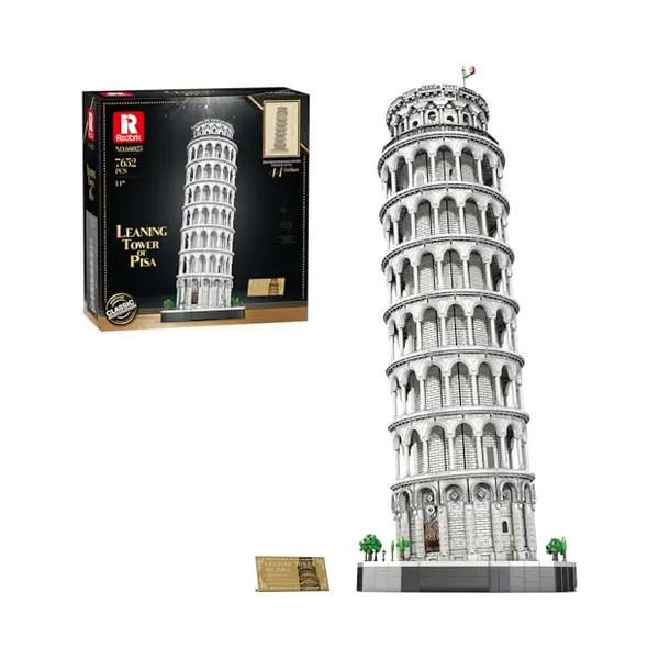 Reobrix 66025 Schiefer Turm Von Pisa 7.652 Teile Klemmbausteine Konstruktions-Spielset, (7652 St) thumbnail