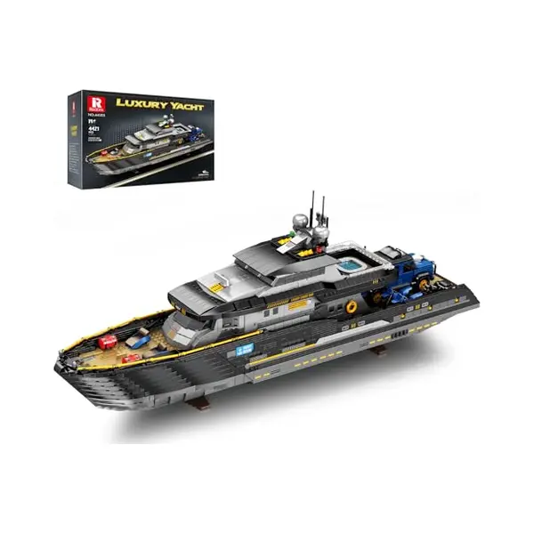 Reobrix Luxury Yacht Building Block Set For Adult, Cruise Ship Toy Model Kit, 66103 Big Boat Challenge Puzzle Collectible Display Decorations Gift For thumbnail