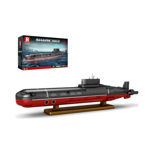 Reobrix Military Nuclear Submarine Building Toy For Adults, 1, 250 Technics 941-type Watercraft Boat Collectible Decor, 33048 Army Brick Deep Sea thumbnail