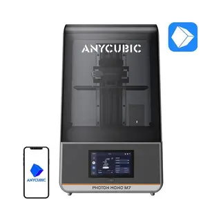 Anycubic Photon Mono M7 14K Resin 3D Printer 10.1-Inch Mono Lcd With Cob Light Source 3.0 Up To 150 Mm/h High-Speed Printing Intelligent Error