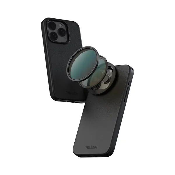 Telesin Multi-functional Cell Phone Case For Iphone 15 Pro (Apple IPhone 15 Pro), Smartphone Hülle, Schwarz thumbnail