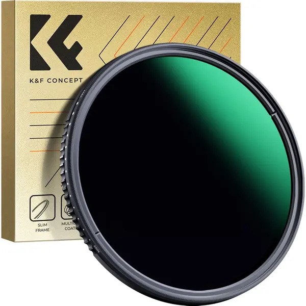 K&F Concept 67mm Variabele ND3-ND1000 Nano-D Mrc Slim Filter Nd Fader Grijsfilter 1.5-10 Stops thumbnail