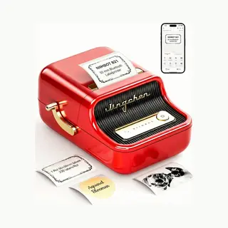 Niimbot B21S Labelprinter - Rood - Bluetooth - Printbreedte 25-50mm - Direct Thermisch - 203dpi - 1200mAh