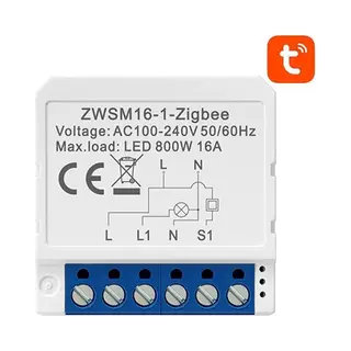 Avatto, Actuator, Slimme Schakelaarmodule ZigBee ZWSM16-W1 Tuya (Schakelaandrijving)