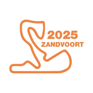 Grafico Reclame Circuit Zandvoort Autosticker - 10x14 Cm - Oranje - Formule 1 Zandvoort 2025