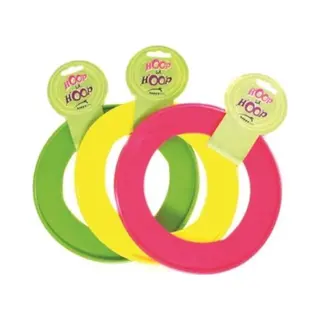 Happypet Happy Pet Hoop La Hoop Dog Toy Strong Tough Fun Interactive Chewing Outdoor Playing Catch Fetch Lightweight Tugging Throwing For All Breeds 990g - L