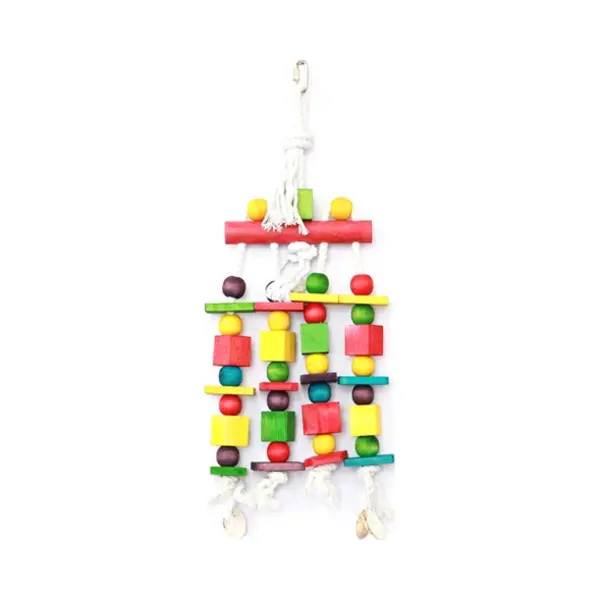 Happy Pet Speelgoed Block N Beads Papegaai - 45X16 Cm thumbnail