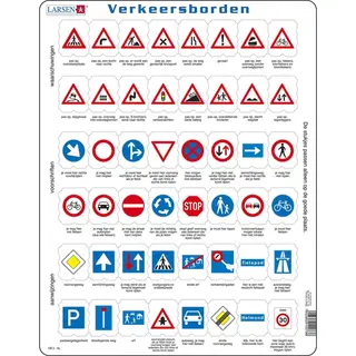 Larsen Maxi Verkeersborden 48 stukjes
