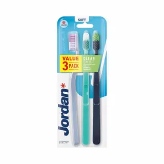 Jordan Tandenborstel Clean Smile Soft 3 Stuks
