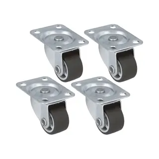 Amig Transportwielen 30mm - Set Van 4 Zwenkwielen - Geruisloze Meubelwielen - 135kg