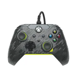 Pdp Wired Controller: Electric Carbon - Xbox Series X|S, Xbox One, Xbox, Windows 10/11