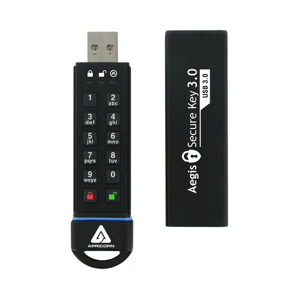 Apricorn Aegis Secure Key 3.0 Usb-Stick 240 Gb Usb Typ-A 3.2 Gen 1 (3.1 Gen 1) Schwarz thumbnail