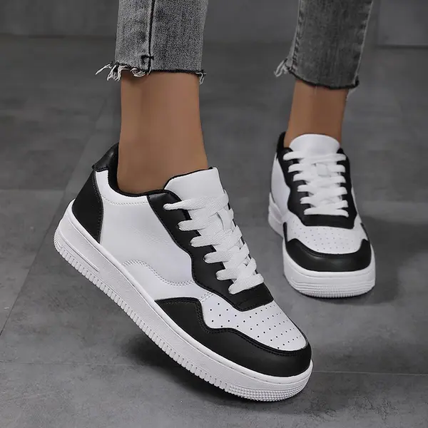 Moli Sneakers Dames Wit Zwart Maat-38 thumbnail