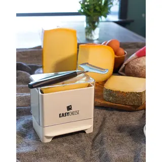 EasyCheese Wit - De Compacte Kaasdoos Met Verstelbare Bodem