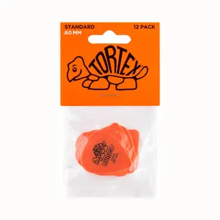 Dunlop Tortex Standard .60 Plectrum 12-Pack Oranje - Plectra