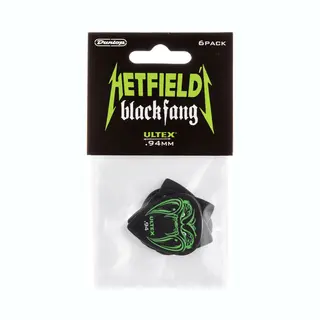 Jim Dunlop PH112P.94 Fang Guitar Pick Player Pack - Black (Pack Of 6)