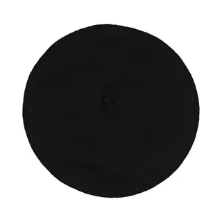 Zwarte Beret - Franse Stijl - Wol