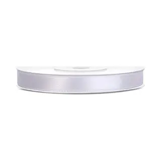 Party-Decoration Satijn Lint Wit, 6 Mm, Rol 25 Yard (22, 85 Meter)