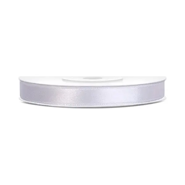 Party-Decoration Satijn Lint Wit, 6 Mm, Rol 25 Yard (22, 85 Meter) thumbnail