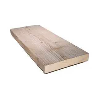 absteigerhout Steigerhouten Wandplank 80 Cm - 2x Geschuurd - Robuuste Boekenplank Voor Woonkamer Of Slaapkamer