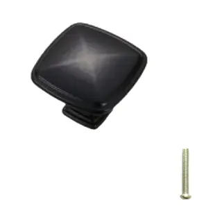 Hoexs Vierkante Kastknop - Zwart 3cm – Meubelgreep – Handvat - Meubelknop - Ladegreep