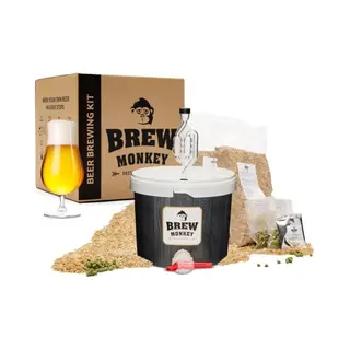 Brew Monkey® Bierbrauset Tripel | Basic Set 5 Liter Bier | 8, 2% Vol. | Bier Brauen Set | Männergeschenke | Bier Geschenke Für Männer |