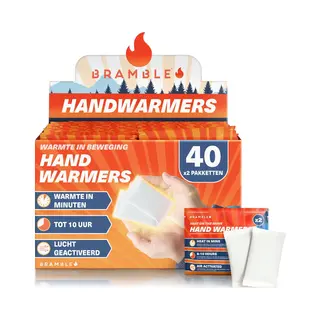 Bramble – Handwärmer (40 Paar, 80 Insgesamt) – Luftaktivierte Taschenwärmer Für Outdoor-Aktivitäten – Wärme In Minuten – Bis Zu 10