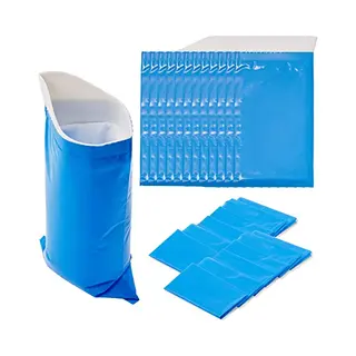 Bramble 12 Einweg Urinbeutel (600ml) & 12 Müllbeutel Für Frauen, Männer, Kinder - Pinkelbeutel, Wc, Notfall Toilette Für Unterwegs, Auto, Camping,