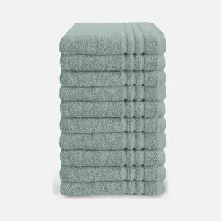 Byrklund Handdoeken 50 X 100 - Set Van 10 - Hotelkwaliteit - Zeeblauw