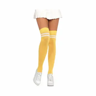 Leg Avenue 6919_13422 Panty & kous Wit, Geel