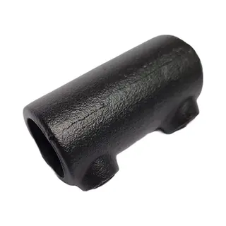 ABsteigerhout - Zwarte Buiskoppeling - Koppelmof - Ø 26, 9mm - Mat Zwart Gecoat
