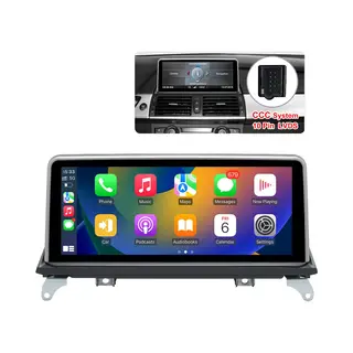 Junsun Android 15 Autoradio Geschikt Voor Bmw X5 E70 X6 E71 2007-2010 Ccc Accessoires, Draadloze CarPlay & Andriod Auto, Dab+, Gps-Navigatie,