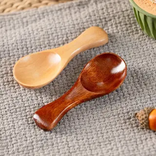 Kleine Houten Lepels (4 Stuks), Houten Koffielepel, Dessertlepel, Zoutlepel, Multifunctionele Theelepel, Praktische Theelepel, Herbruikbare Houten