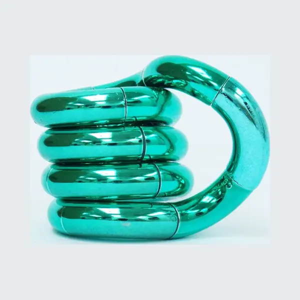 Tangle Toys Tangle Metallic Junior - Fidget Toy Voor Stressvermindering - Groen thumbnail