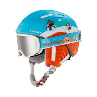 Head Mojo Paw Set Ski- En Snowboardhelm Met Bril, Paw Patrol-patroon, Rood/blauw