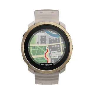 Polar Vantage M3 3,25 cm (1.28") Amoled 44.7 mm Digitaal 416 x 416 Pixels Touchscreen Goud, Zand Gps