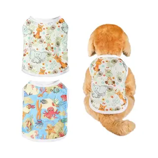 Honden T-shirts, 2-pack Hondenshirts T-shirts Ademende Puppykleding Zachte Zomer T-shirts Coole Hondenshirts Puppy Zomerkleding Hond Kattenkleding (M)