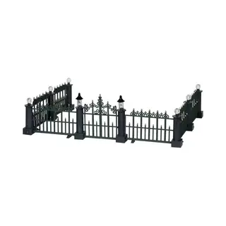 Lemax Christmas Village, Classic Victorian Fence 7pcs By Lemax