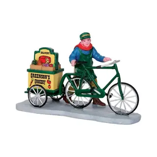 Lemax Greenson's Grocery Delivery Caddington Village 2015