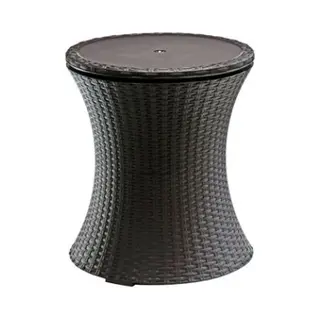Keter Pacific Cool Bar tuintafel Bruin Rondvormig