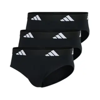 Adidas Basic Brief Men Herren Unterhose Slip Unterwäsche 6er Pack, Farbe, Black, Bekleidungsgröße, Xl