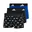 zwart, blauw, wit