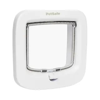 Petsafe Kattenluik - 4-Weg Handmatig Veiligheidssysteem - 21, 9x21, 9 Cm Wit