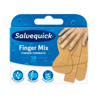 Salvequick Finger Mix Band Aids 18 Pcs